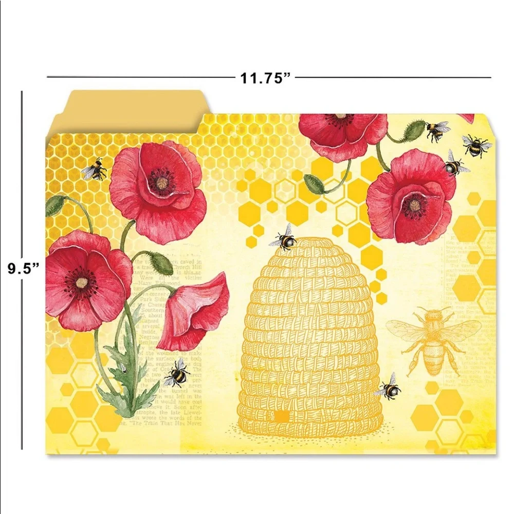 Bee Friends File Folders - Set of 24 (6 Designs) (619913)